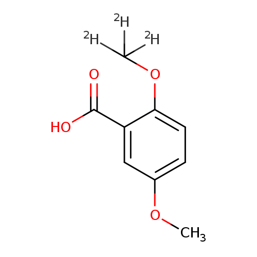 2-(2H3)methoxy-5-methoxybenzoic acid