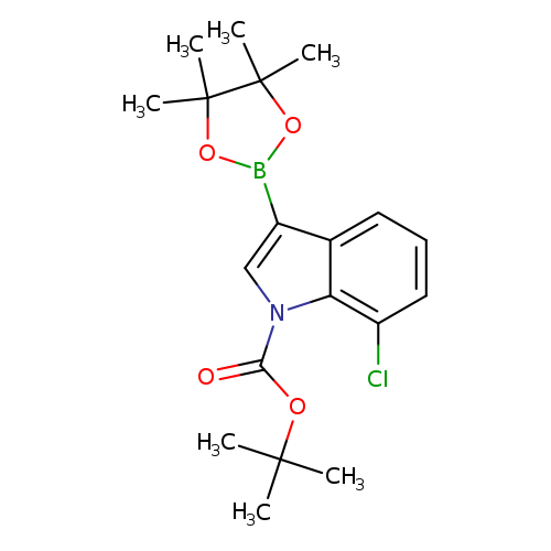 1H-Indole-1-carboxylic acid, 7-chloro-3-(4,4,5,5-tetramethyl-1,3,2-dioxaborolan-2-yl)-, 1,1-dimethylethyl ester