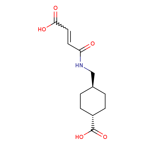 Cyclohexanecarboxylic acid, 4-[[[(2z)-3-carboxy-1-oxo-2-propen-1-yl]amino]methyl]-, trans-