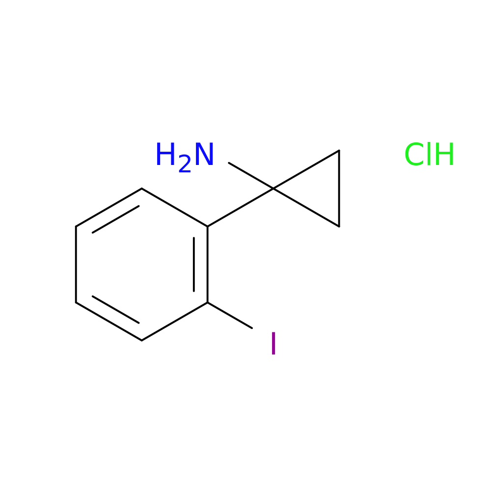 1-(2-iodophenyl)cyclopropan-1-amine hydrochloride