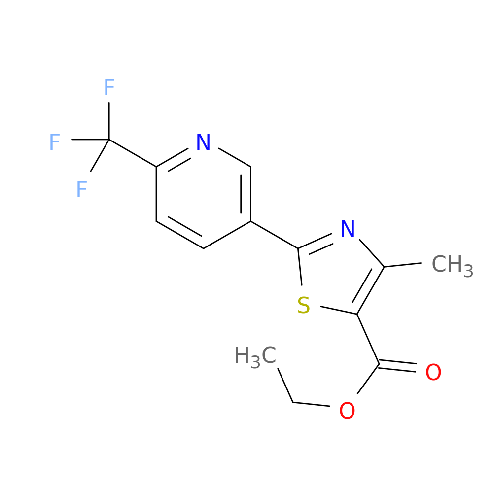 ethyl 4-methyl-2-[6-(trifluoromethyl)pyridin-3-yl]-1,3-thiazole-5-carboxylate