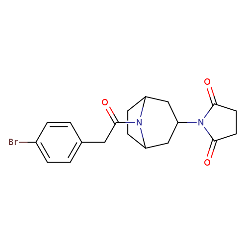 1-{8-[2-(4-bromophenyl)acetyl]-8-azabicyclo[3.2.1]octan-3-yl}pyrrolidine-2,5-dione
