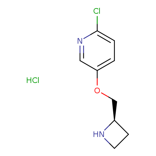 Pyridine, 5-[(2R)-2-azetidinylmethoxy]-2-chloro-, monohydrochloride