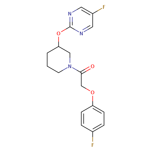 2-(4-fluorophenoxy)-1-{3-[(5-fluoropyrimidin-2-yl)oxy]piperidin-1-yl}ethan-1-one