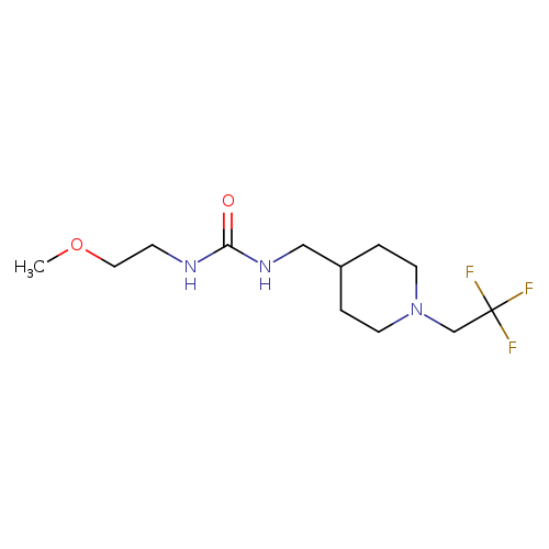 3-(2-methoxyethyl)-1-{[1-(2,2,2-trifluoroethyl)piperidin-4-yl]methyl}urea