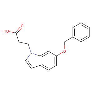 3-[6-(benzyloxy)-1H-indol-1-yl]propanoic acid