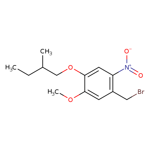 1-(bromomethyl)-5-methoxy-4-(2-methylbutoxy)-2-nitrobenzene