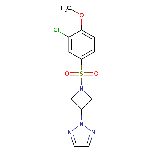2-[1-(3-chloro-4-methoxybenzenesulfonyl)azetidin-3-yl]-2H-1,2,3-triazole