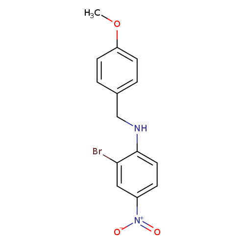 N-(4-methoxybenzyl) 2-bromo-4-nitroaniline