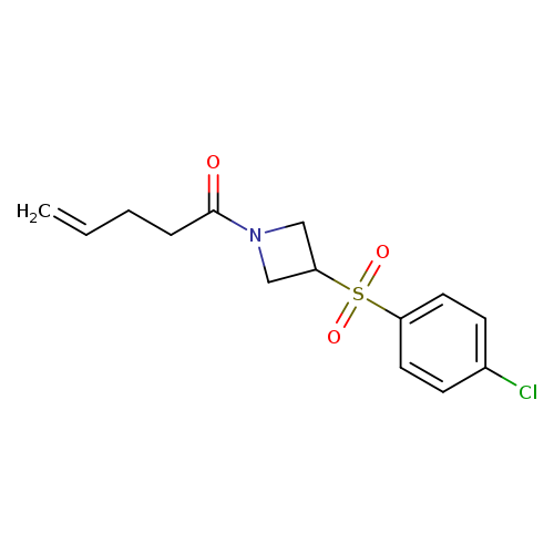 1-[3-(4-chlorobenzenesulfonyl)azetidin-1-yl]pent-4-en-1-one