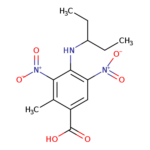 Benzoic acid, 4-[(1-ethylpropyl)amino]-2-methyl-3,5-dinitro-
