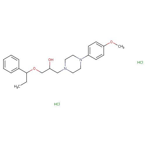 1-[4-(4-methoxyphenyl)piperazin-1-yl]-3-(1-phenylpropoxy)propan-2-ol dihydrochloride