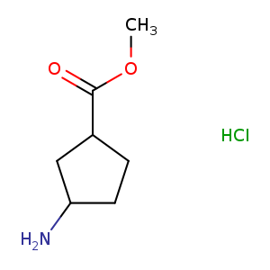 Cyclopentanecarboxylic acid, 3-amino-, methyl ester, hydrochloride (1:1)