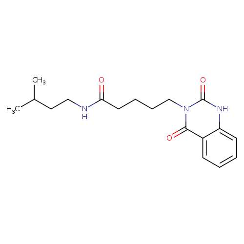5-(2,4-dioxo-1,2,3,4-tetrahydroquinazolin-3-yl)-N-(3-methylbutyl)pentanamide