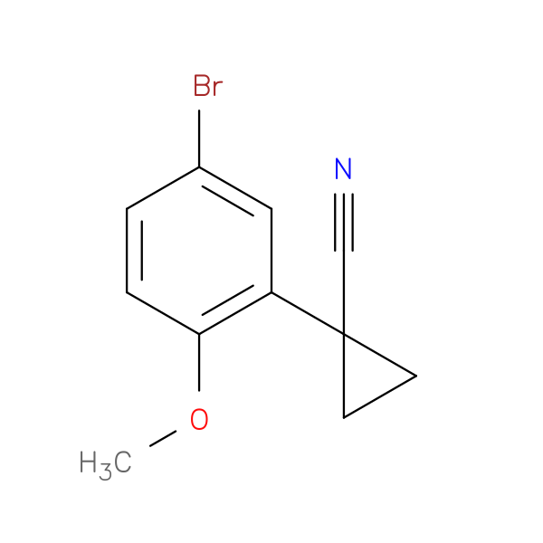 1-(5-bromo-2-methoxyphenyl)cyclopropane-1-carbonitrile