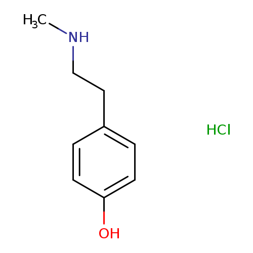 Phenol, 4-[2-(methylamino)ethyl]-, hydrochloride (1:1)