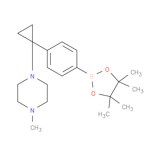 1-Methyl-4-(1-(4-(4,4,5,5-tetramethyl-1,3,2-dioxaborolan-2-yl)phenyl)cyclopropyl)piperazine