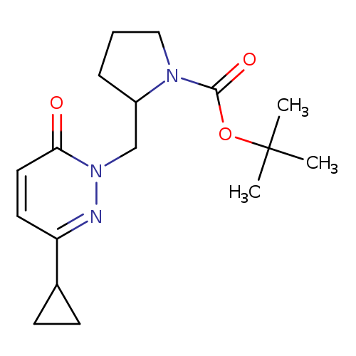 tert-butyl 2-[(3-cyclopropyl-6-oxo-1,6-dihydropyridazin-1-yl)methyl]pyrrolidine-1-carboxylate