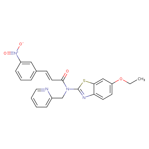 (2E)-N-(6-ethoxy-1,3-benzothiazol-2-yl)-3-(3-nitrophenyl)-N-[(pyridin-2-yl)methyl]prop-2-enamide