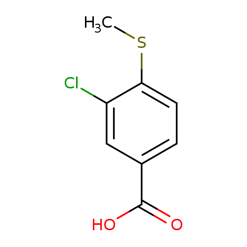 Benzoic acid, 3-chloro-4-(methylthio)-