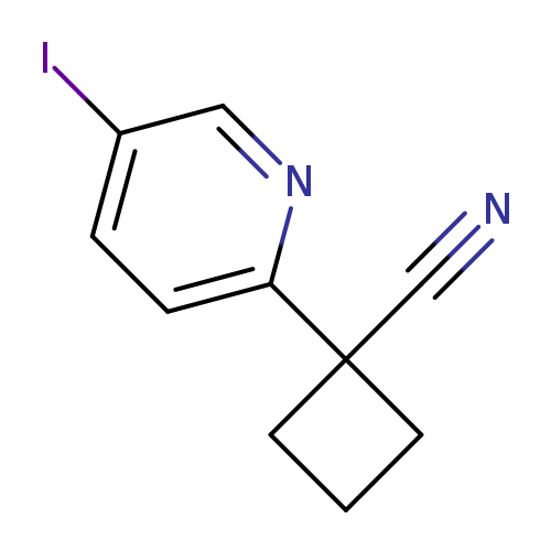 1-(5-Iodopyridin-2-yl)cyclobutanecarbonitrile
