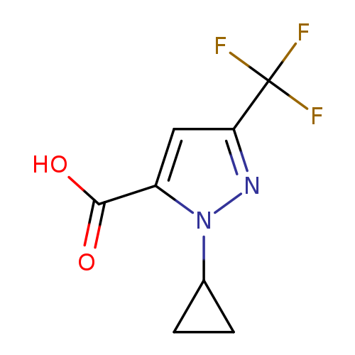 1-cyclopropyl-3-(trifluoromethyl)-1H-pyrazole-5-carboxylicacid