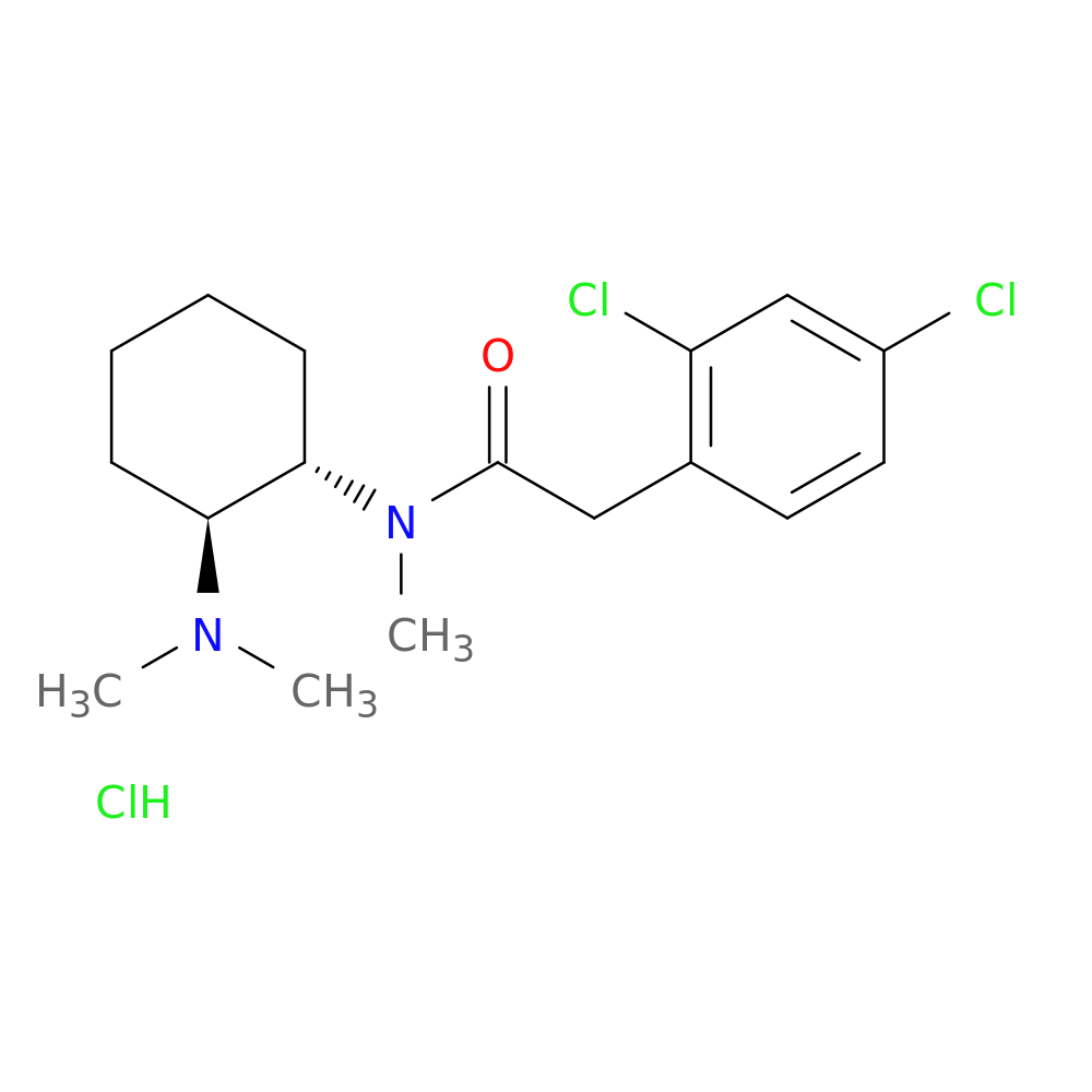trans-2-(2,4-dichlorophenyl)-N-2-(dimethylamino)cyclohexyl)-N-methylacetamide,monohydrochloride