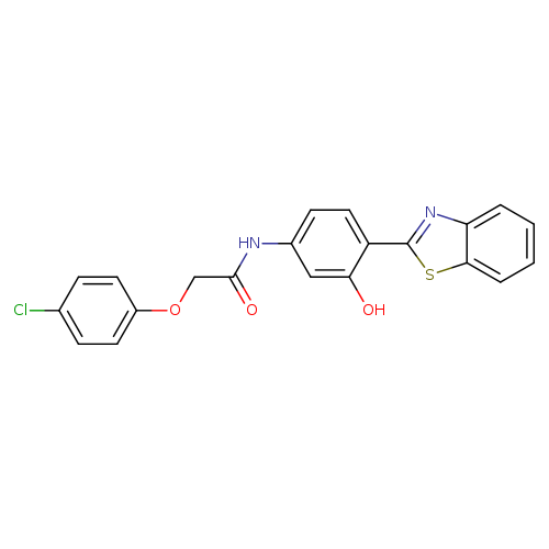 N-[4-(1,3-benzothiazol-2-yl)-3-hydroxyphenyl]-2-(4-chlorophenoxy)acetamide