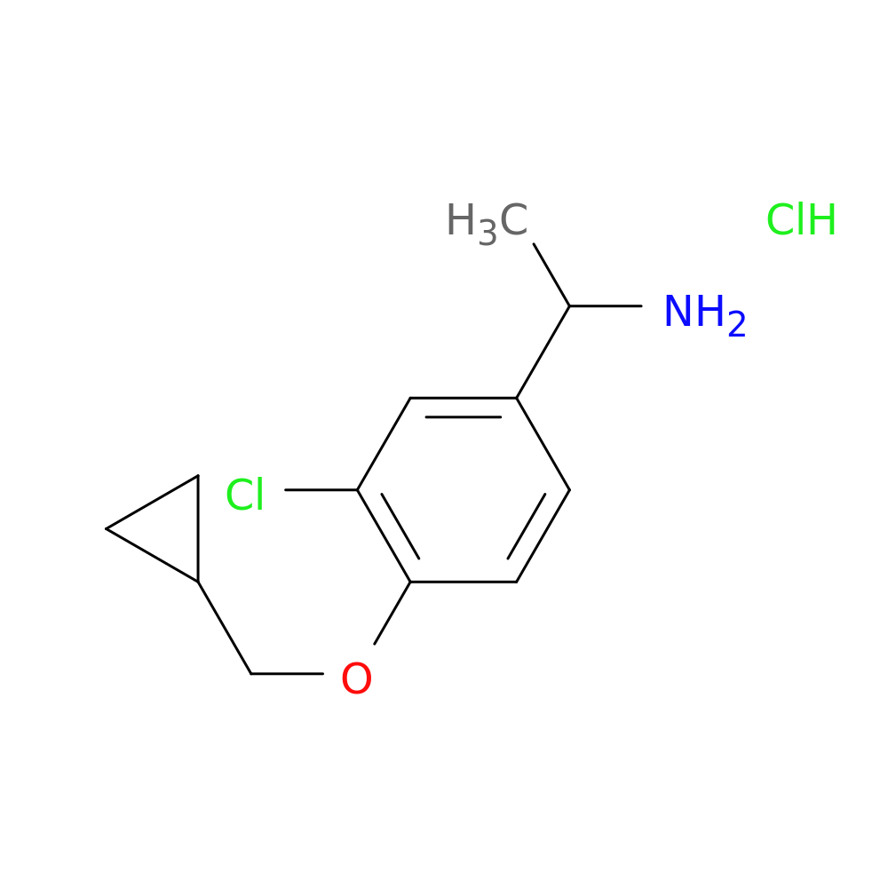 1-(3-Chloro-4-cyclopropylmethoxy-phenyl)-ethylamine hydrochloride