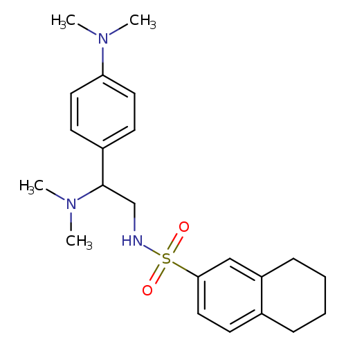 N-[2-(dimethylamino)-2-[4-(dimethylamino)phenyl]ethyl]-5,6,7,8-tetrahydronaphthalene-2-sulfonamide