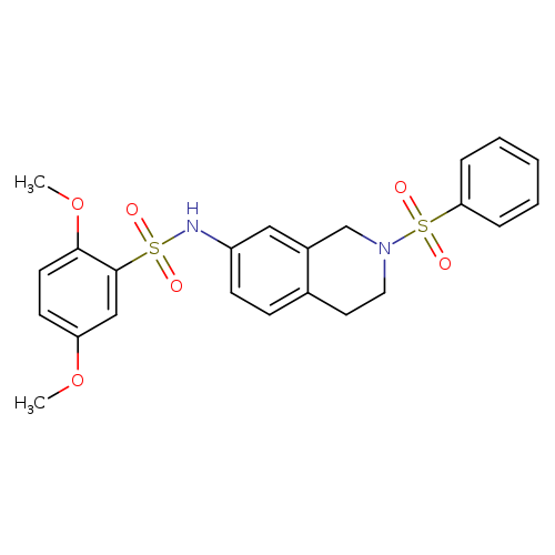 N-[2-(benzenesulfonyl)-1,2,3,4-tetrahydroisoquinolin-7-yl]-2,5-dimethoxybenzene-1-sulfonamide