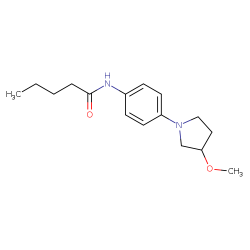 N-[4-(3-methoxypyrrolidin-1-yl)phenyl]pentanamide