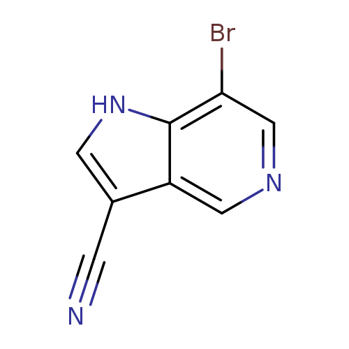 1H-Pyrrolo[3,2-c]pyridine-3-carbonitrile, 7-bromo-