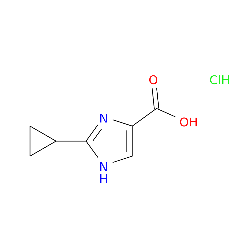 2-cyclopropyl-1H-imidazole-4-carboxylic acid hydrochloride