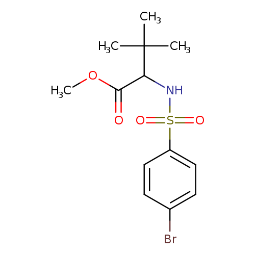 methyl 2-(4-bromobenzenesulfonamido)-3,3-dimethylbutanoate
