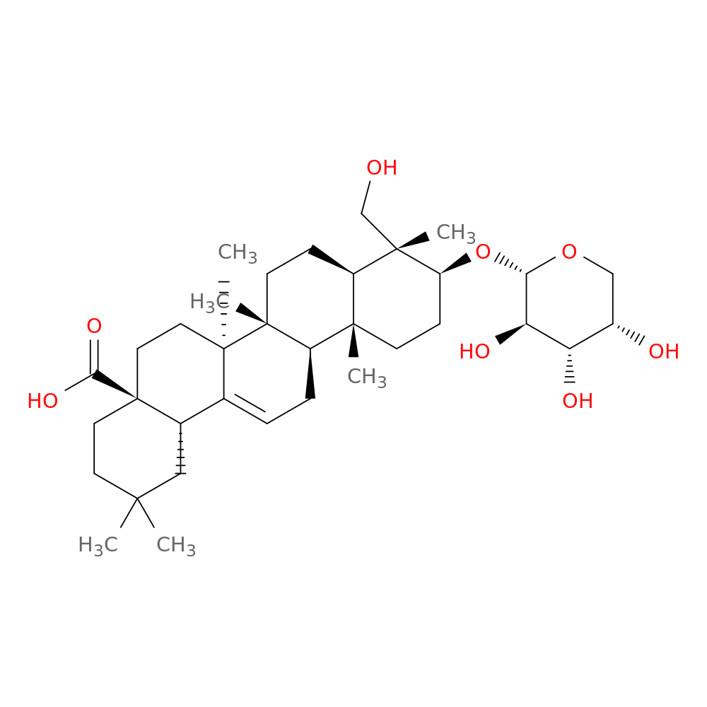 (3β,4α)-3-(α-L-Arabinopyranosyloxy)-23-hydroxyolean-12-en-28-oic acid