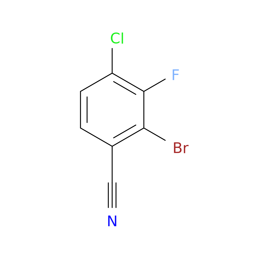 2-Bromo-4-chloro-3-fluorobenzonitrile