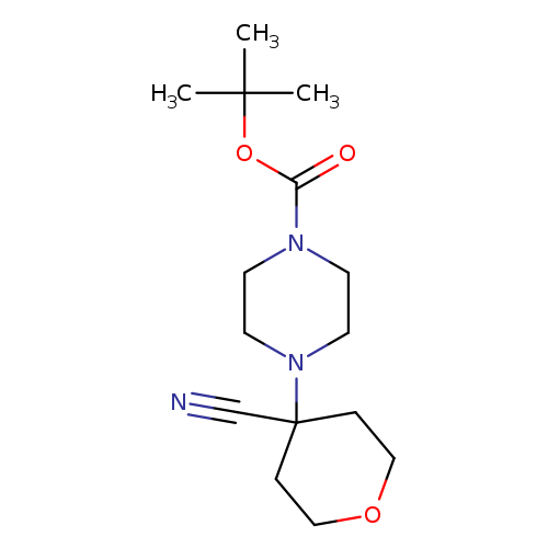 tert-Butyl 4-(4-cyanotetrahydro-2H-pyran-4-yl)piperazine-1-carboxylate