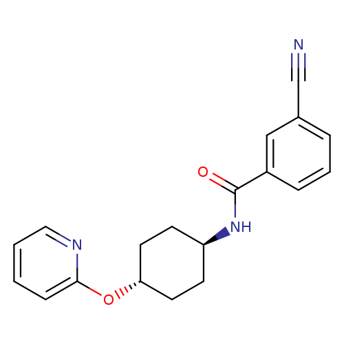 3-cyano-N-[(1r,4r)-4-(pyridin-2-yloxy)cyclohexyl]benzamide
