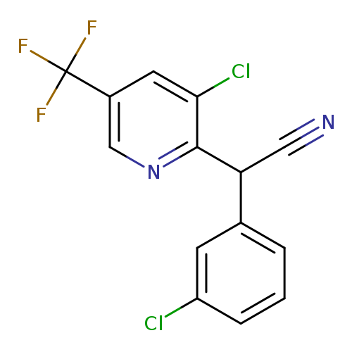 2-[3-chloro-5-(trifluoromethyl)pyridin-2-yl]-2-(3-chlorophenyl)acetonitrile
