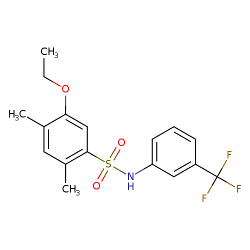5-ethoxy-2,4-dimethyl-N-[3-(trifluoromethyl)phenyl]benzene-1-sulfonamide