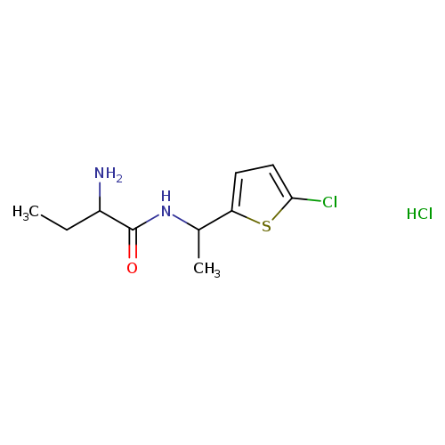 2-amino-N-[1-(5-chlorothiophen-2-yl)ethyl]butanamide hydrochloride