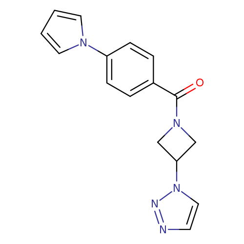 1-{1-[4-(1H-pyrrol-1-yl)benzoyl]azetidin-3-yl}-1H-1,2,3-triazole