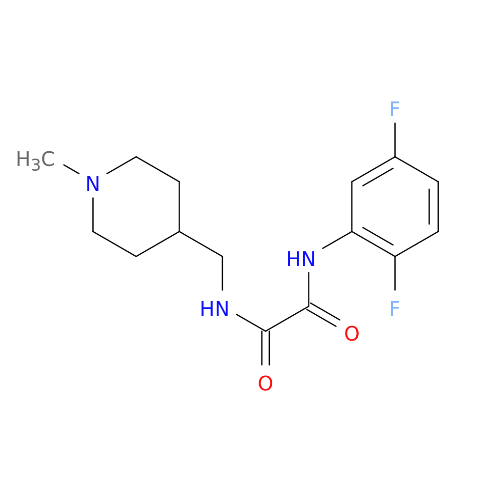 N-(2,5-difluorophenyl)-N'-[(1-methylpiperidin-4-yl)methyl]ethanediamide
