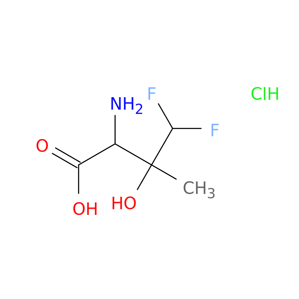 2-amino-4,4-difluoro-3-hydroxy-3-methylbutanoic acid hydrochloride