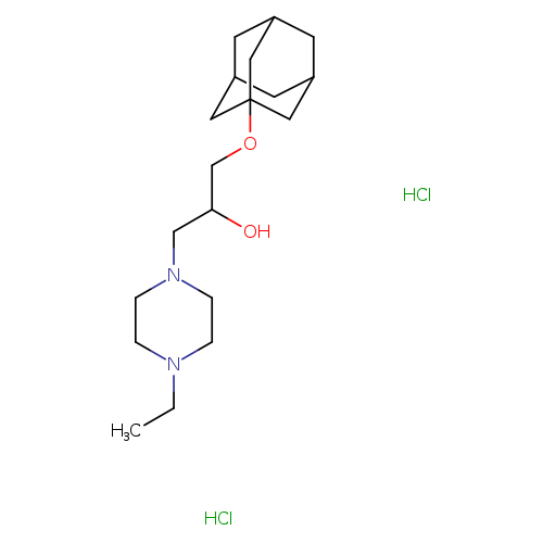 1-(adamantan-1-yloxy)-3-(4-ethylpiperazin-1-yl)propan-2-ol dihydrochloride