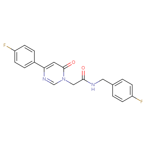 2-[4-(4-fluorophenyl)-6-oxo-1,6-dihydropyrimidin-1-yl]-N-[(4-fluorophenyl)methyl]acetamide