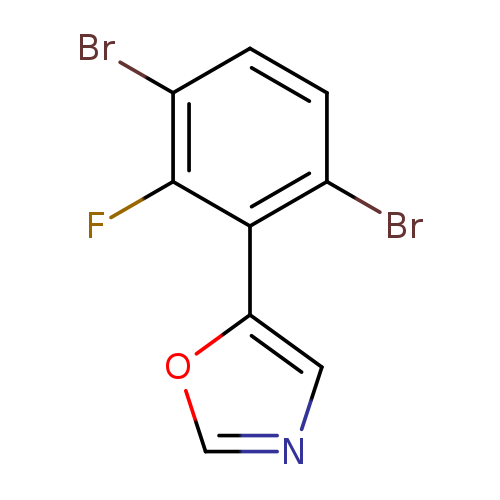 5-(3,6-dibromo-2-fluorophenyl)oxazole