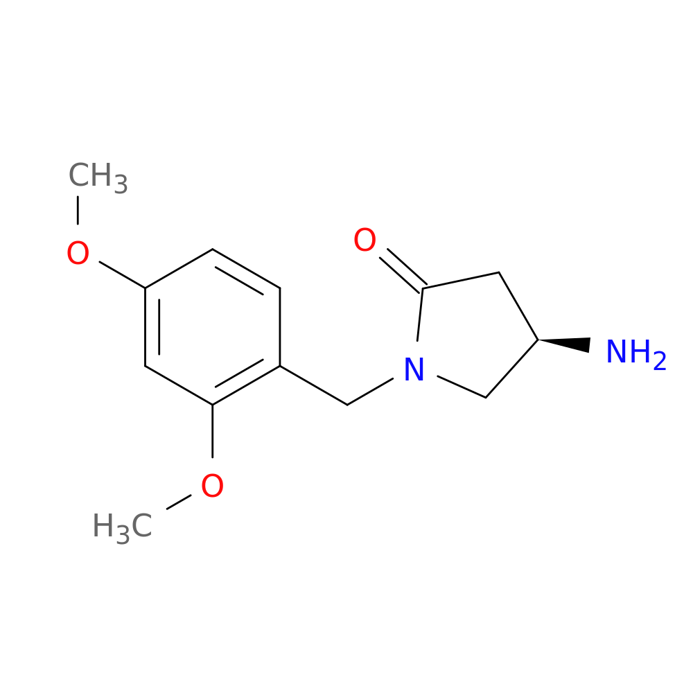 (4R)-4-Amino-1-[(2,4-dimethoxyphenyl)methyl]pyrrolidin-2-one