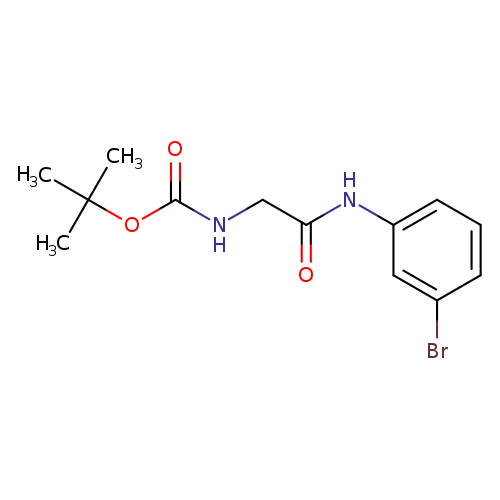 tert-butyl N-{[(3-bromophenyl)carbamoyl]methyl}carbamate